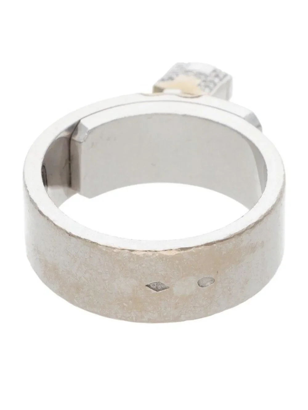 Hermes Kelly 18k White Gold Diamond Ring 52 No 12
